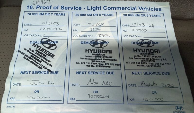 2020 HYUNDAI H100 2.6D A/C F/C D/S full