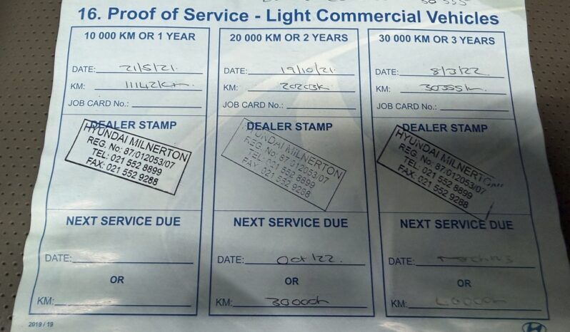 2020 HYUNDAI H100 2.6D A/C F/C D/S full
